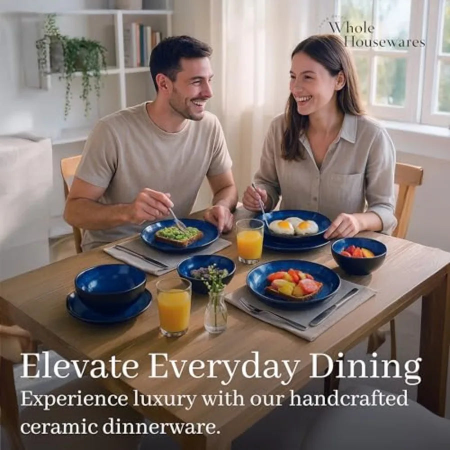 Ceramic Dinnerware Set Plates And Bowls Microwave Safe