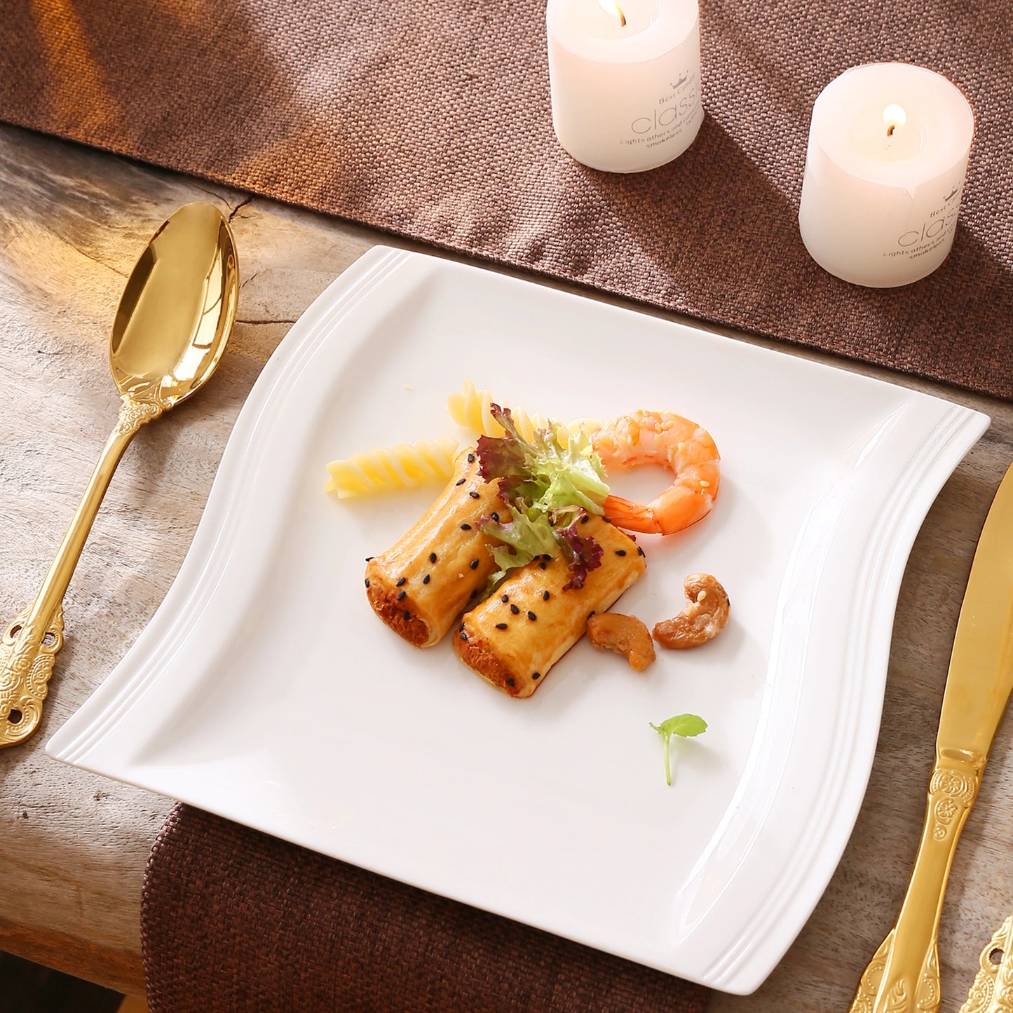 MALACASA Flora Porcelain Coffee Cup and Saucer Set