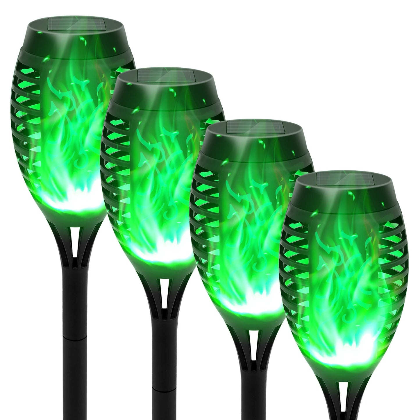 Solar Flame Light Outdoor Flickering LED Torch Lamp For Garden Decor