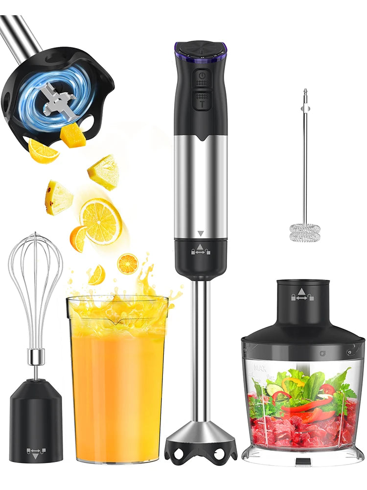 ZHIYU 1000W Electric Immersion Handheld Blender 5 In 1 Kitchen
