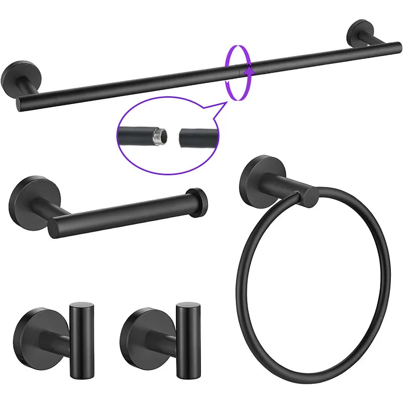 Bathroom Accessories Set Stainless Steel Towel Bar Towel Rack