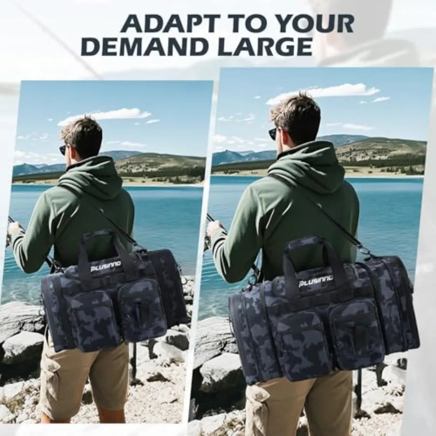 Expandable Fishing Gear for Saltwater and Freshwater Water Resistant