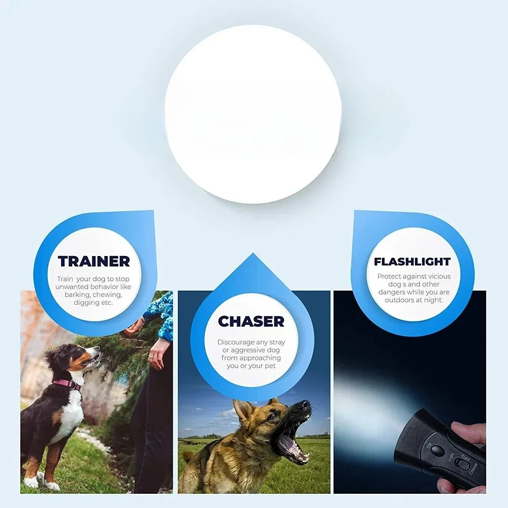 Ultrasonic Dog Bark Deterrent Training Device Battery Not Included