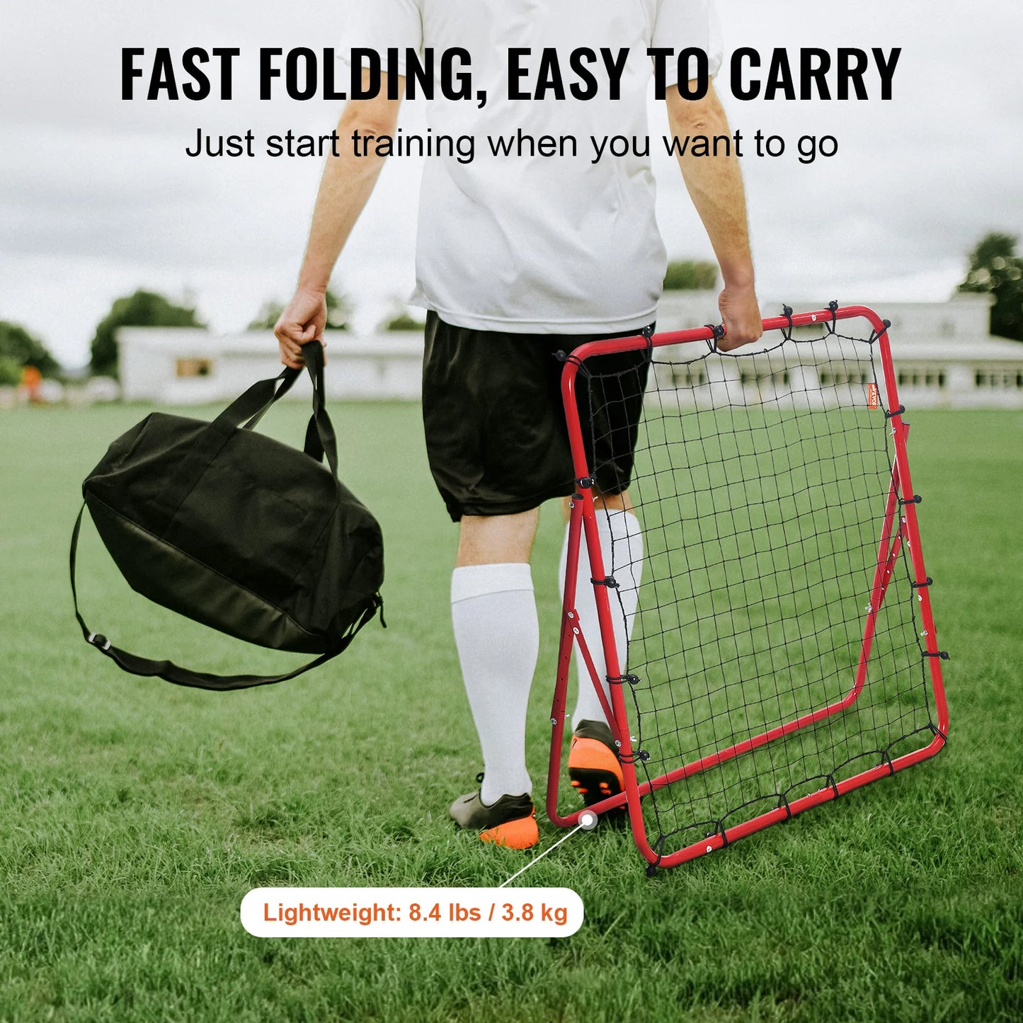 VEVOR Soccer Rebounder Net Portable Training Equipment For Football