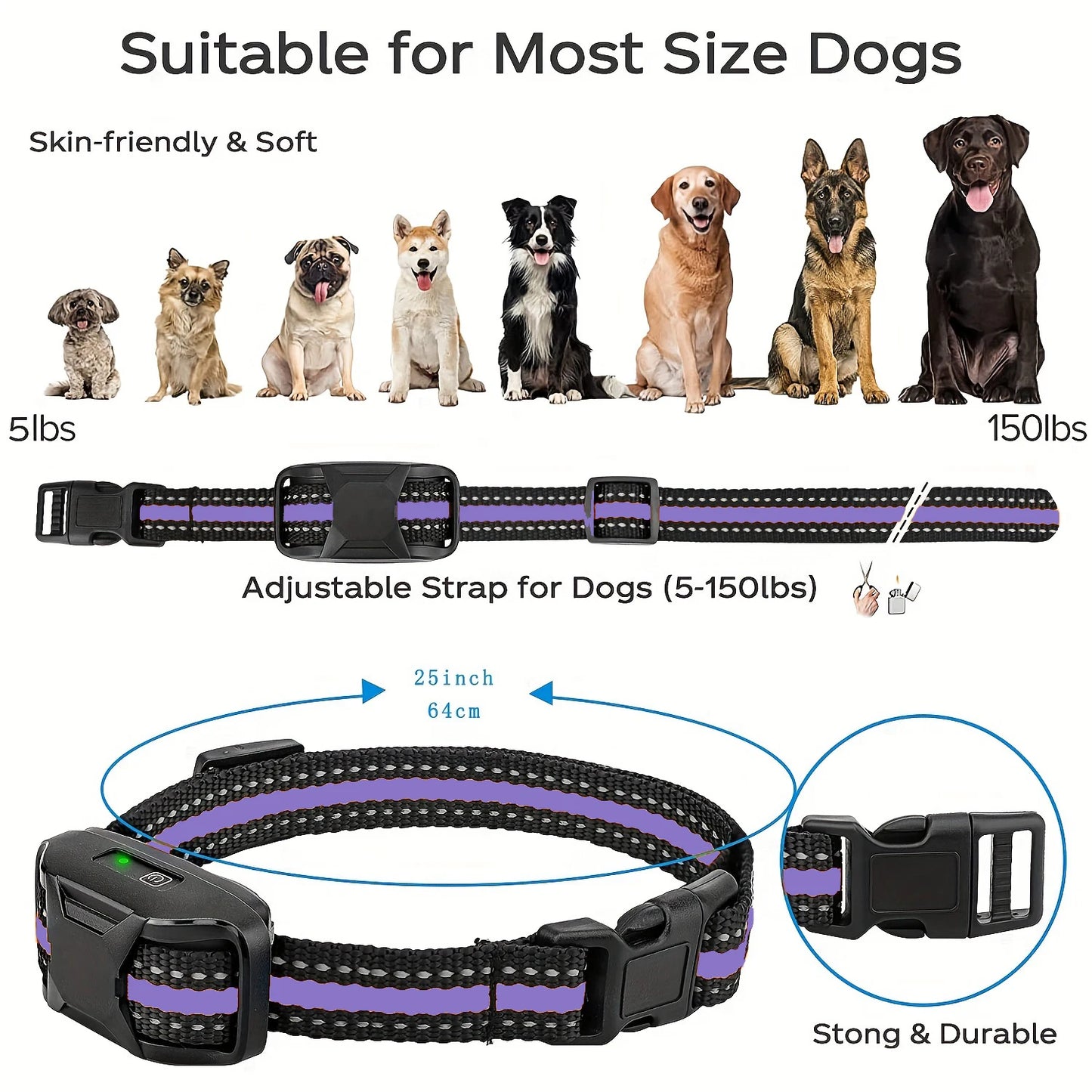 WXRPET 3300Ft Electric Dog Training Collar With Remote Control Waterproof