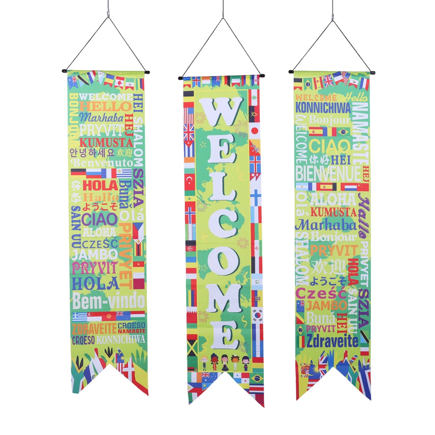 Football Themed Hanging Couplet Door Banner For Porch And Home