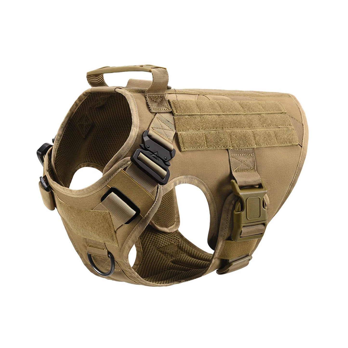 PETRAVEL CN Tactical Dog Harness Vest With Molle Pouches For Medium Large Dogs