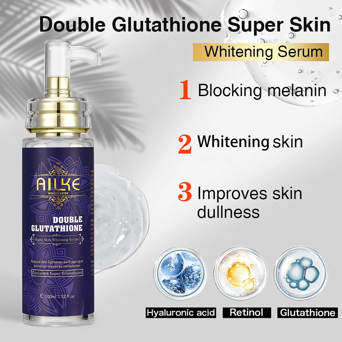 AILKE Whitening Skin Care Set With Glutathione For All Types