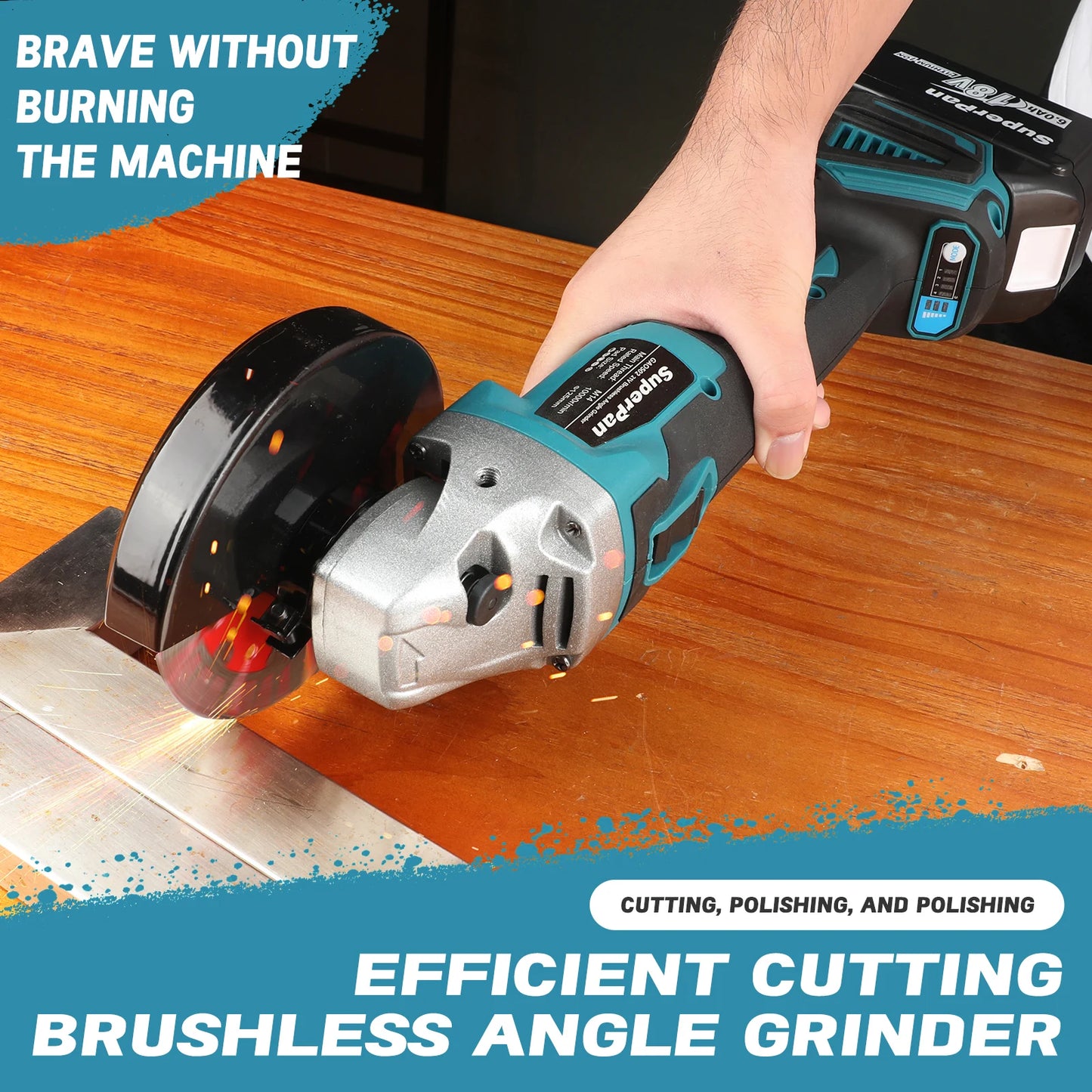 SuperPan SP404 Angle Grinder Makita Battery Compatible