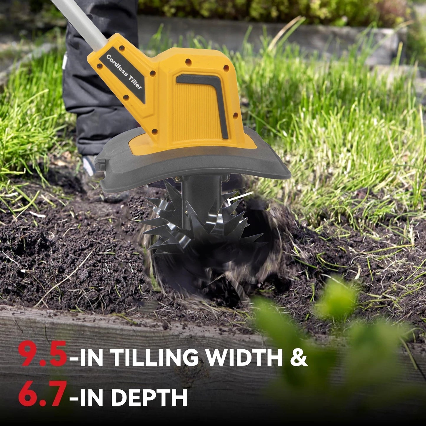 Mini Electric Tiller With Lithium Battery Rotary Hoe Handheld Tiller