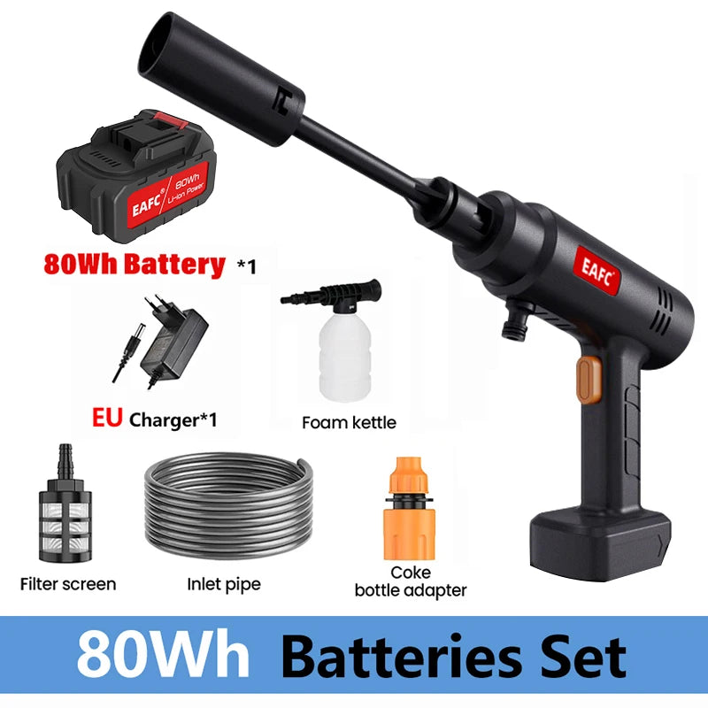 EAFC 60bar Wireless High Pressure Car Washer Sprayer Foam Gun