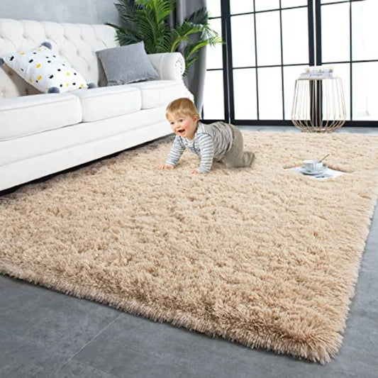 Fluffy Shaggy Rug Indoor Plush Area Rug For Living Room Bedroom Home Decor