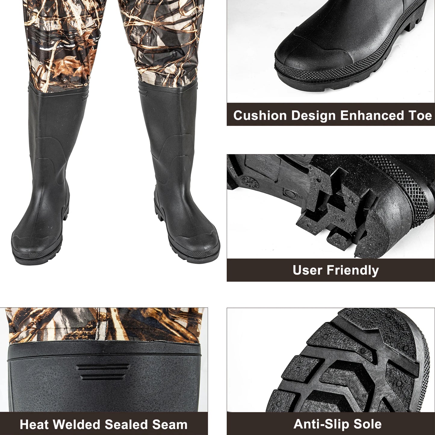 Night Cat Waterproof Chest Waders Bootfoot For Men And Women
