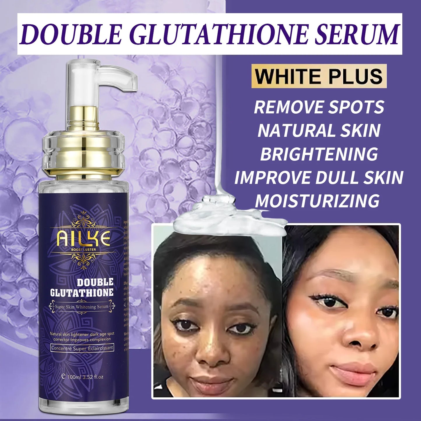 AILKE Whitening Skin Care Set With Glutathione For All Types