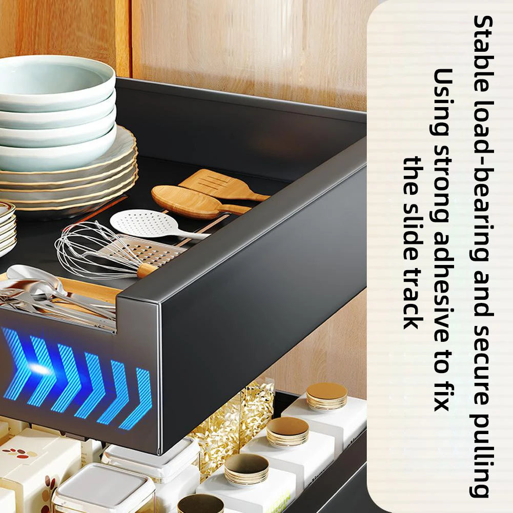 HiMISS Pull Out Cabinet Organizer Metal Slide Out Drawer Kitchen