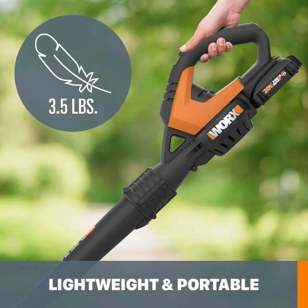 Cordless Leaf Blower 120 MPH Battery Not Included Long Nozzle