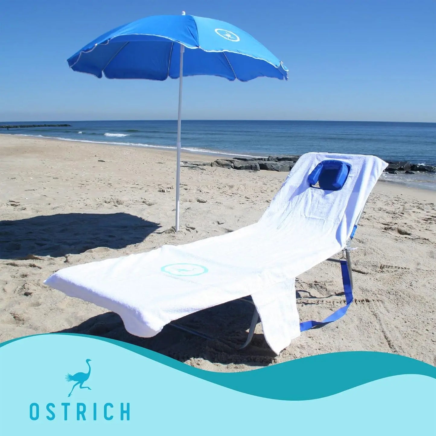Beach Lounge Chair Folding Reclining Outdoor Chaise Lounger Portable Adjustable