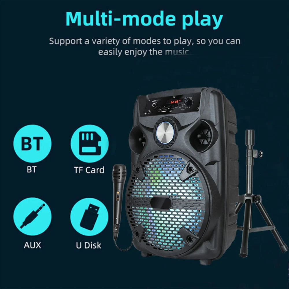 CURUK 1100W Portable Bluetooth Party Speaker With RGB Light