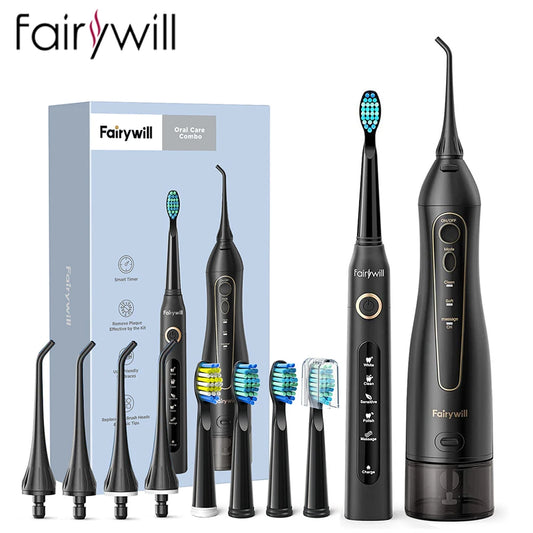 Fairywill Water Flosser Oral Irrigator Rechargeable Portable 3 Modes