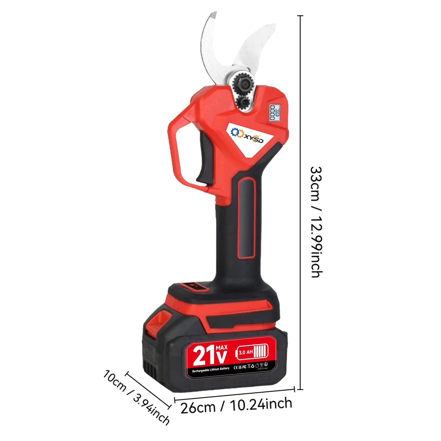 XYSD 21V Cordless Brushless Electric Pruning Shears For Gardening