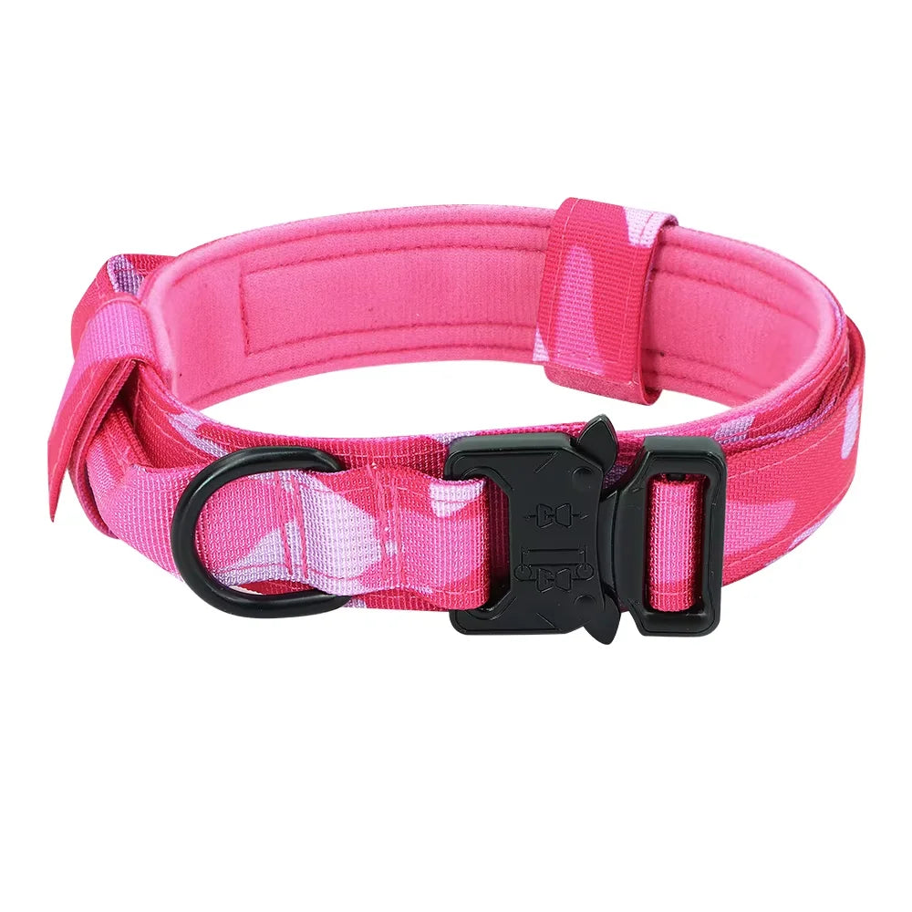 Adjustable Tactical Dog Collar And Leash Set With Quick Release