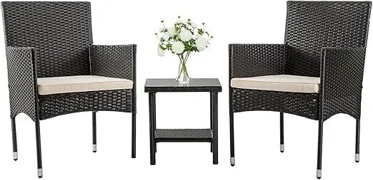Patio Furniture Sets Outdoor Wicker Conversation Sofa Rattan Chair