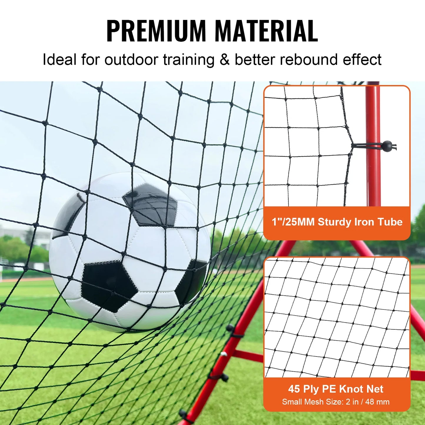 VEVOR Soccer Rebounder Net Portable Training Equipment For Football