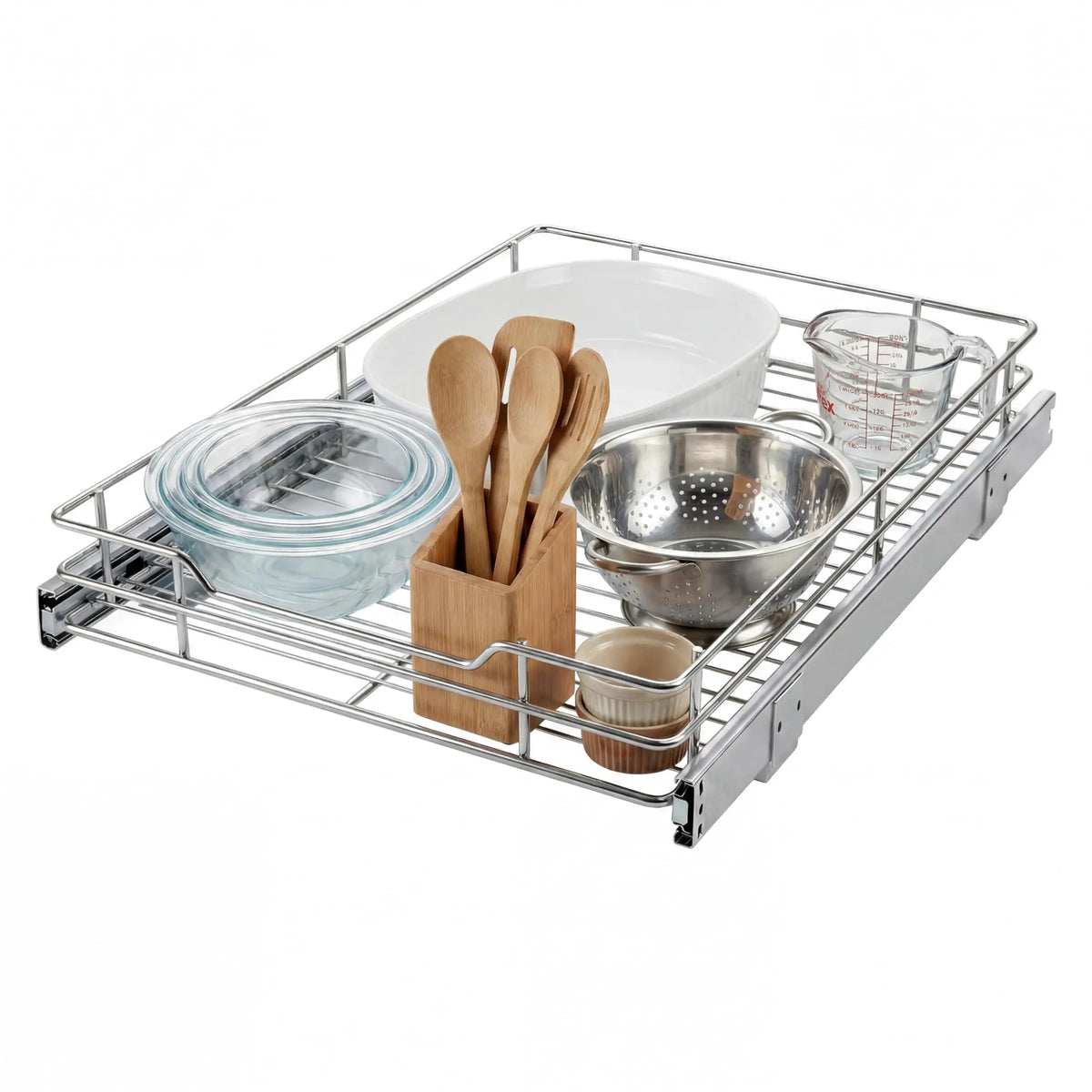HiMISS Pull Out Cabinet Organizer Heavy Duty Sliding Shelf