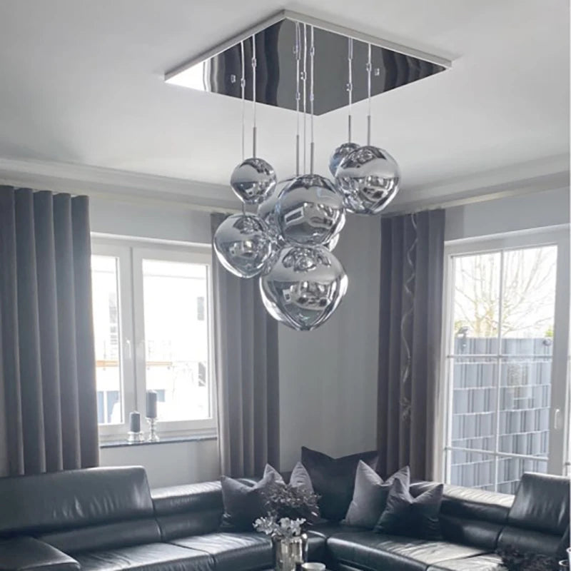 CNDL Nordic Loft Lava LED Pendant Light PVC Living Room