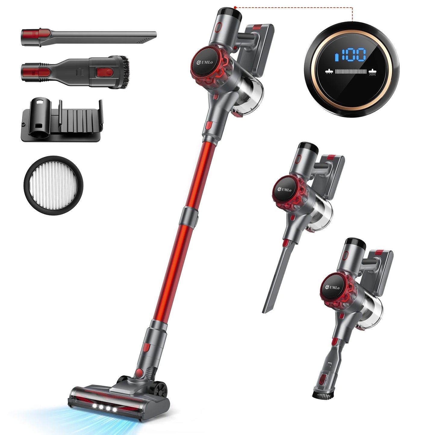 INSE Cordless Vacuum Cleaner 40Kpa Suction For Pet Hair