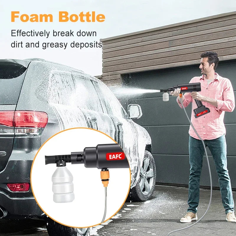 EAFC 60bar Wireless High Pressure Car Washer Sprayer Foam Gun