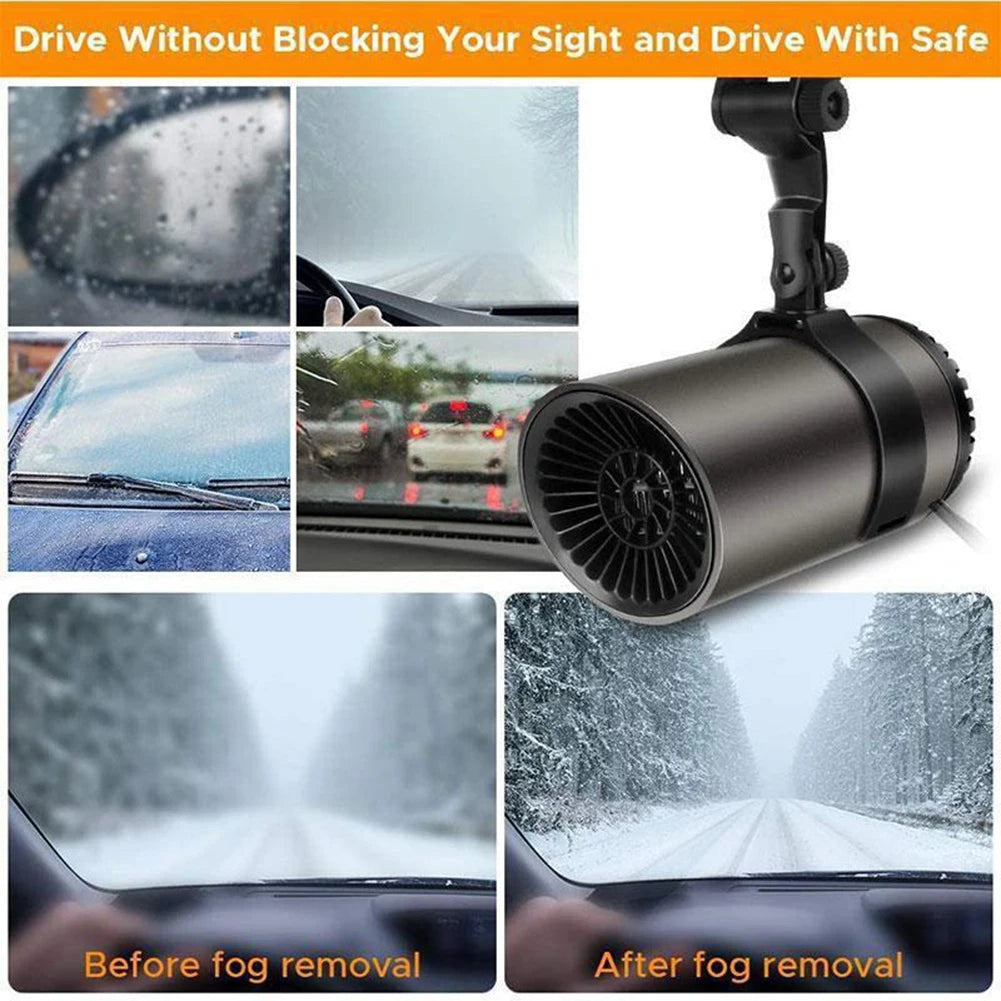 APWIKOGER 2in1 12V Car Heater Defogger Suction Cup