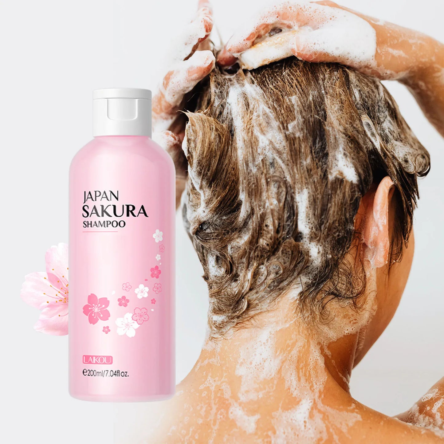 LAIKOU Sakura Body Wash Shampoo Set For Skin And Hair