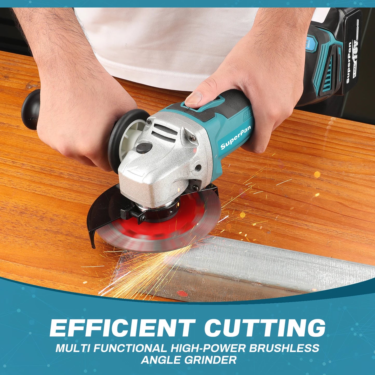 SuperPan SP404 Angle Grinder Makita Battery Compatible