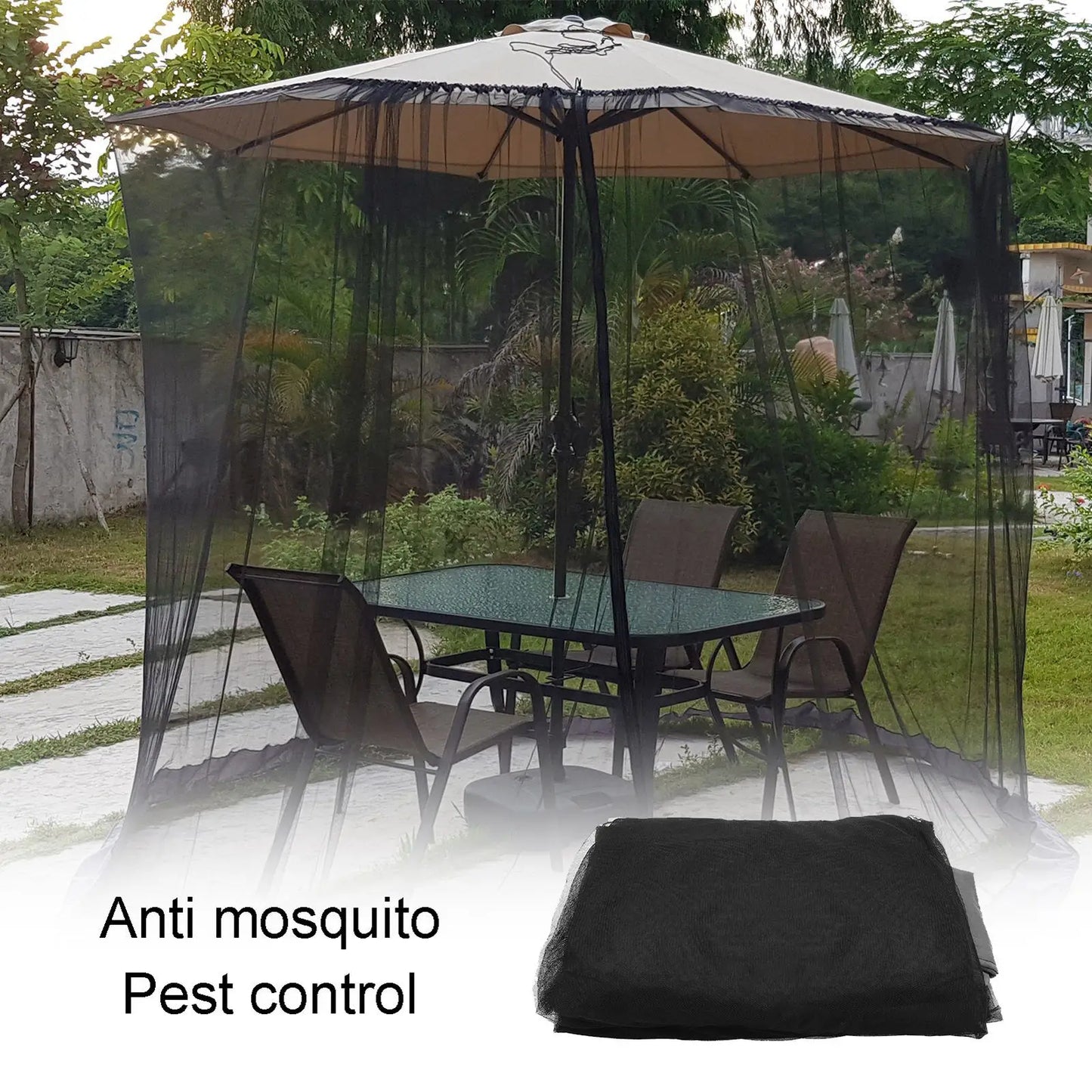 Outdoor Mosquito Net Sunshade Umbrella Pavilion Tent