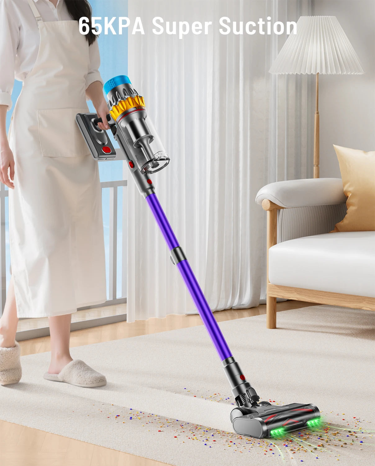 VAKERR X15 Pro Cordless Vacuum Cleaner 65KPa Suction