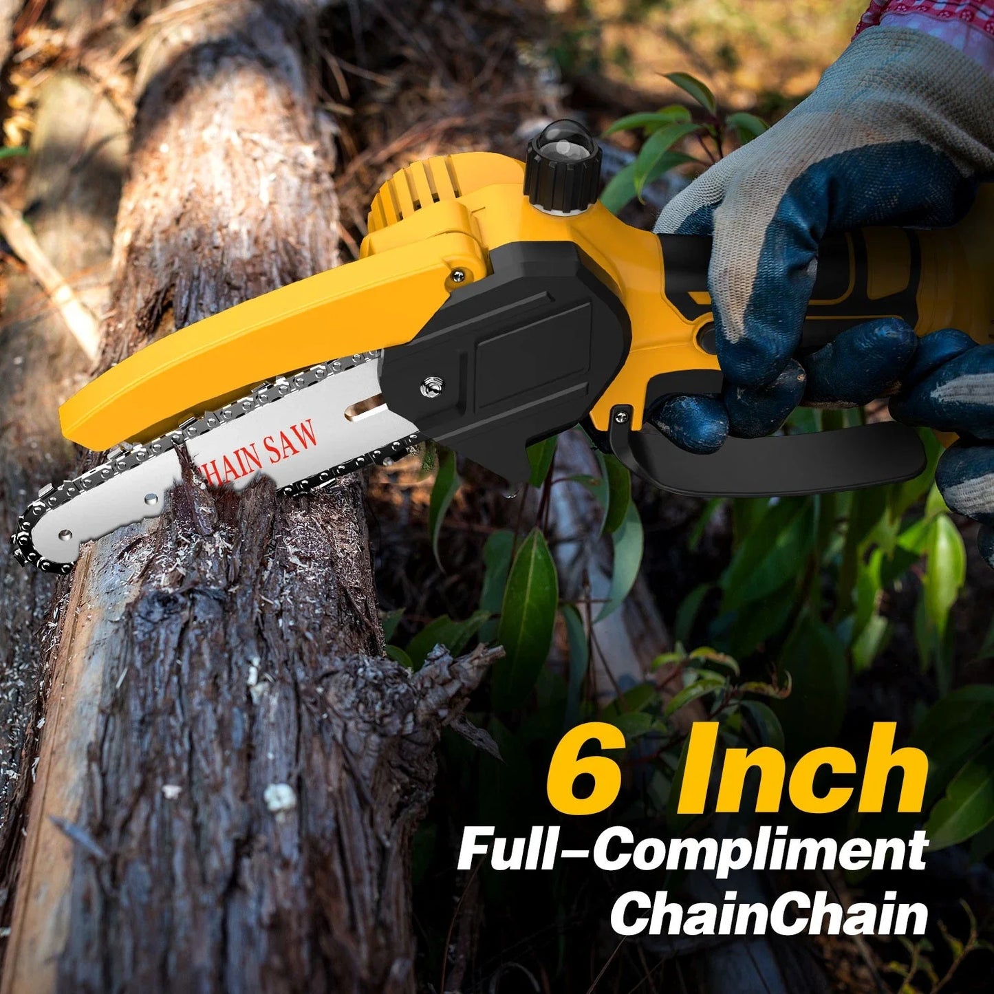 2-In-1 Brushless Electric Telescoping Pole Saw Mini Chainsaw Battery
