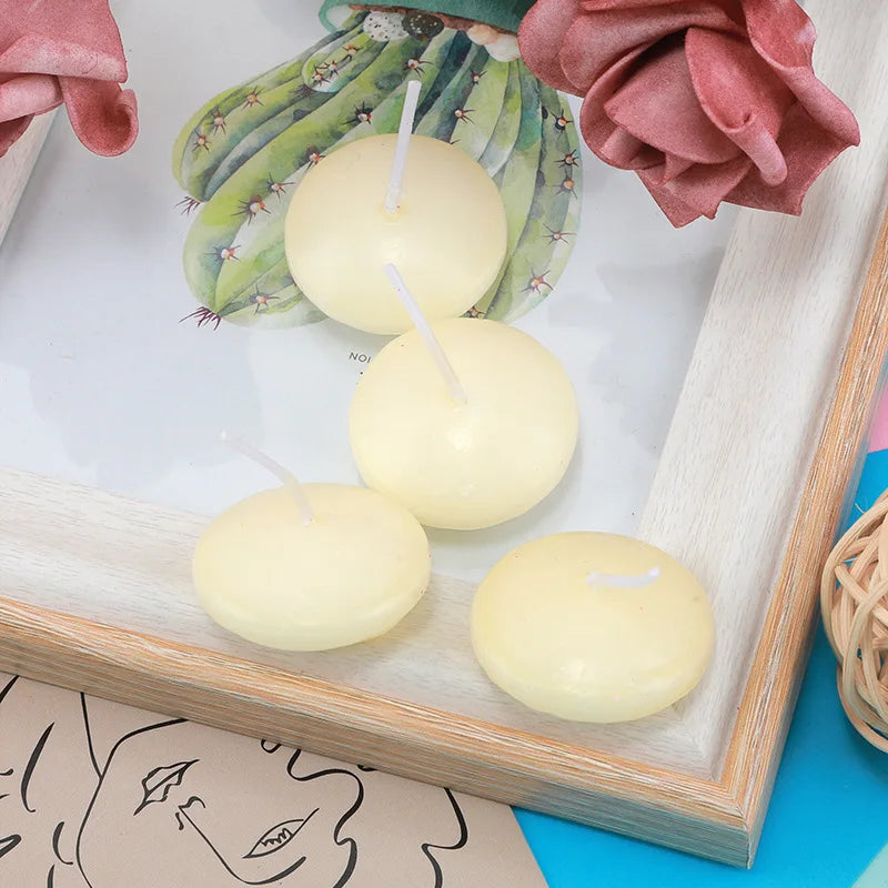 Floating Unscented Candles Disc Set For Wedding And Home Decor
