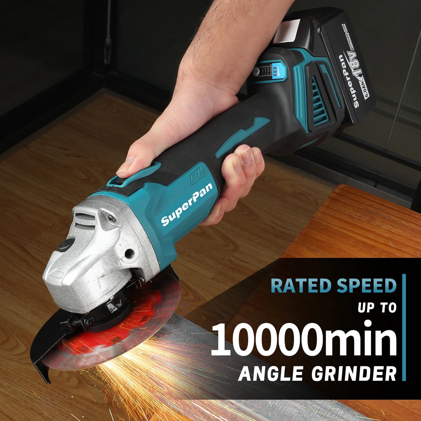 SuperPan SP404 Angle Grinder Makita Battery Compatible