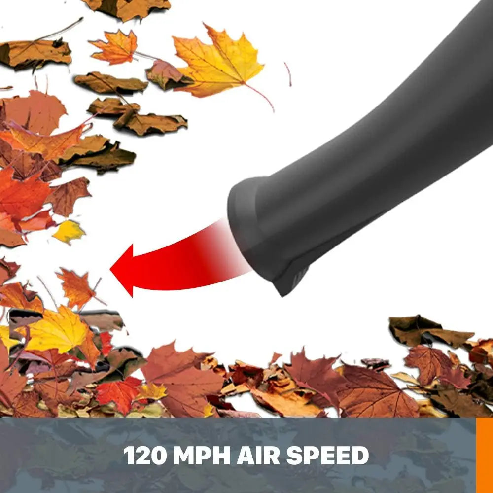 Cordless Leaf Blower 120 MPH Battery Not Included Long Nozzle