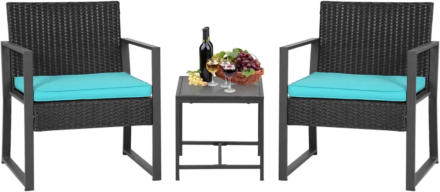 Patio Furniture Sets Outdoor Wicker Conversation Sofa Rattan Chair
