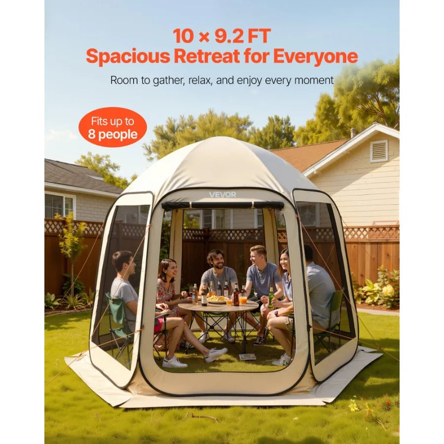 Screen House Tent Canopy With Netting Sides For Garden