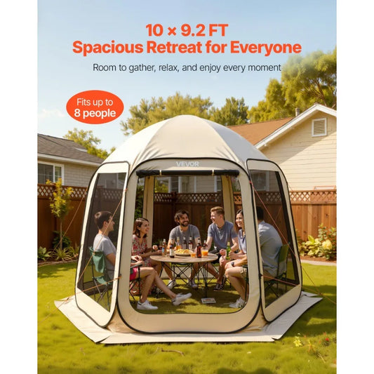 Screen House Tent Canopy With Netting Sides For Garden