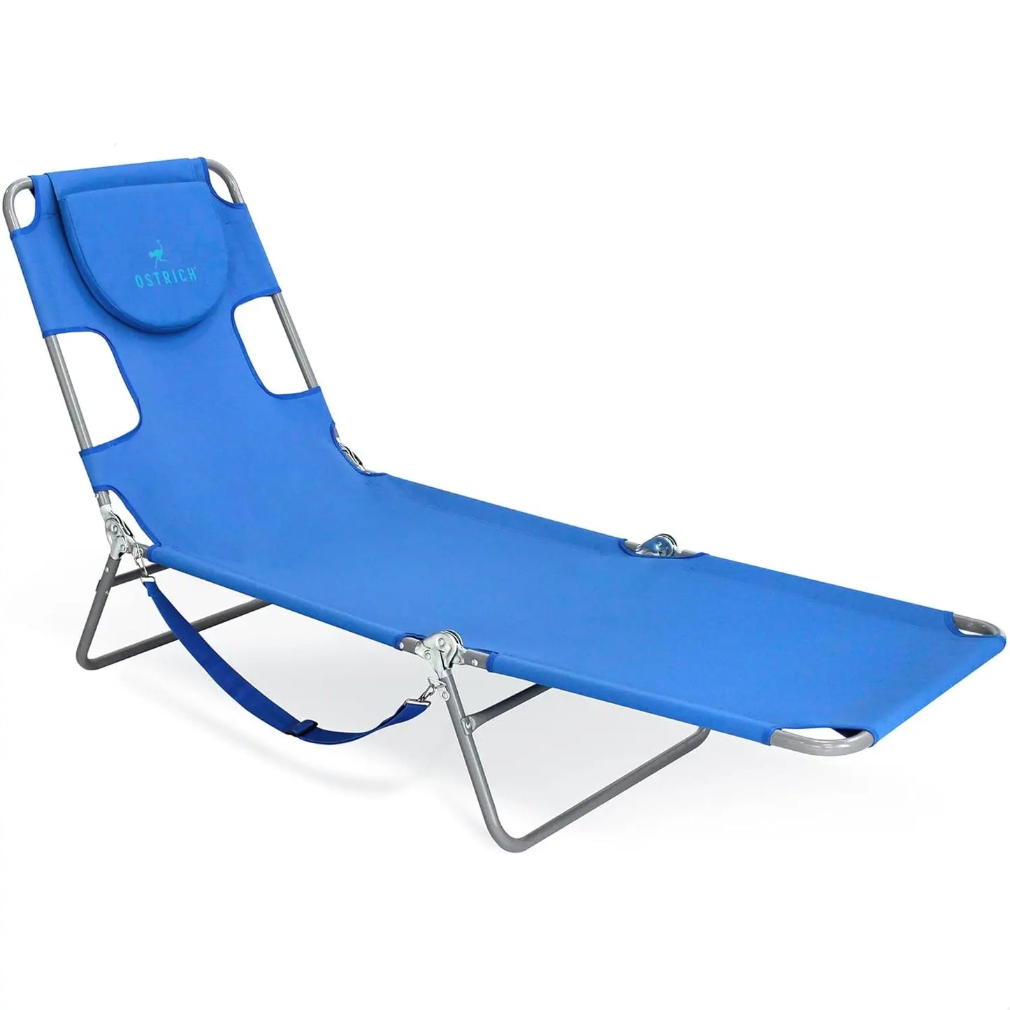 Beach Lounge Chair Folding Reclining Outdoor Chaise Lounger Portable Adjustable