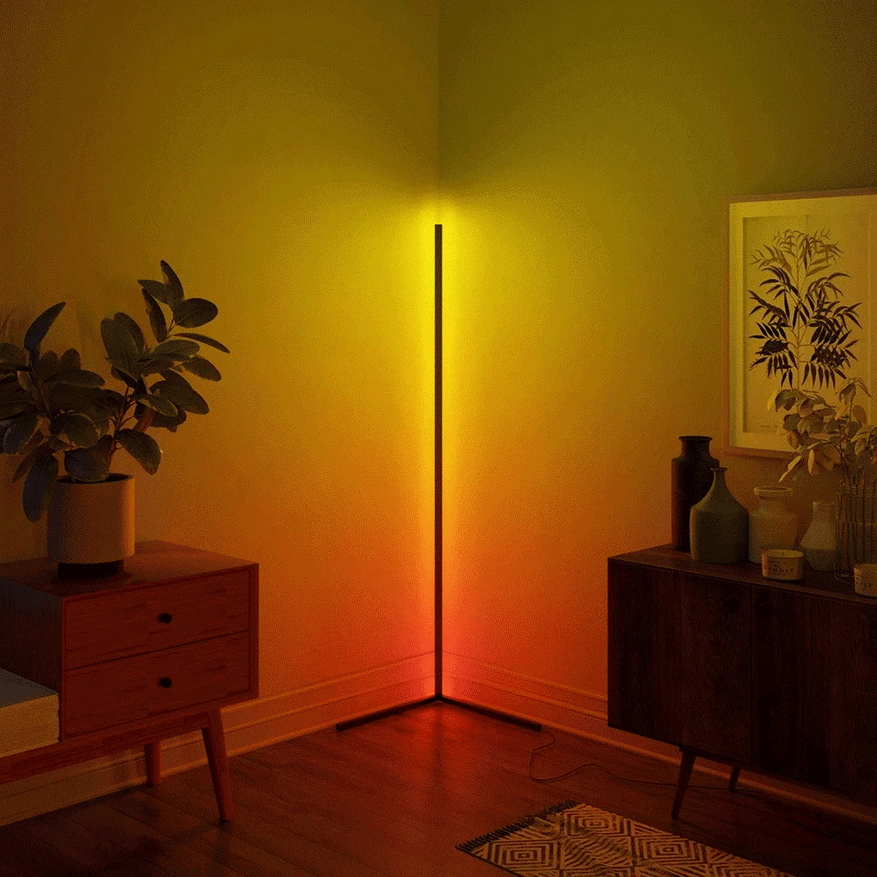 YILIN RGBIC LED Floor Lamp With Smart App Remote Control
