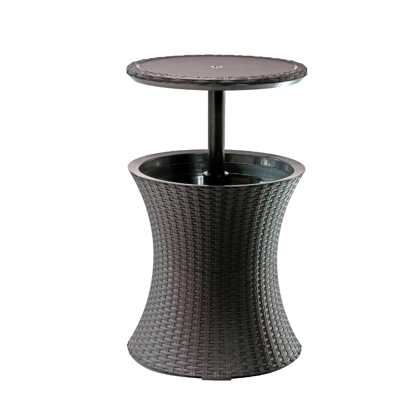 XIUWO Outdoor Bar Table With Hidden Cooler For Patio Parties
