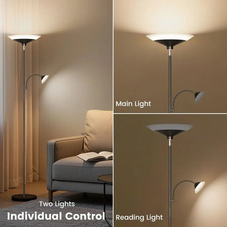 Torchiere Floor Lamp Dimmable With Remote Touch Control