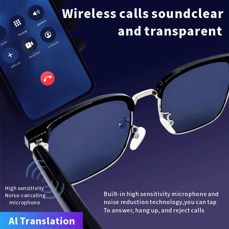 SENBONO Smart Glasses AI Translation Real Time Multilingual Support