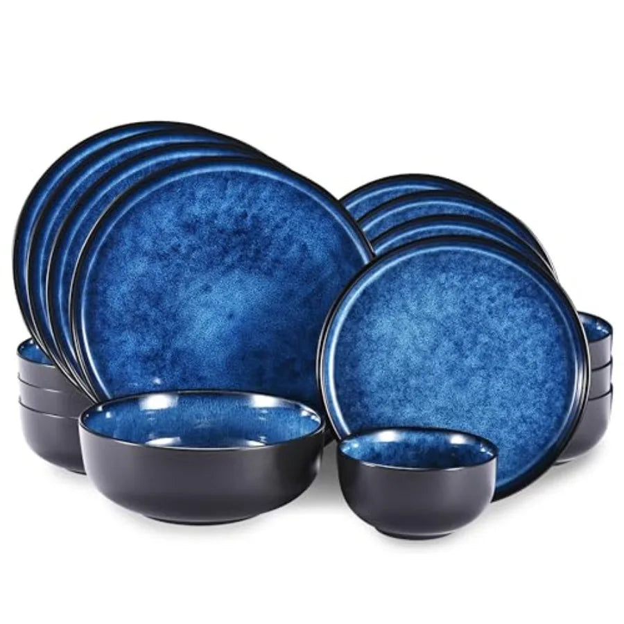 Ceramic Dinnerware Set Plates And Bowls Microwave Safe