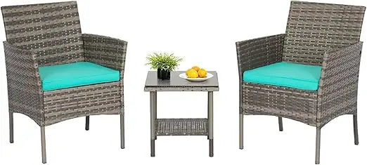 Patio Furniture Sets Outdoor Wicker Conversation Sofa Rattan Chair
